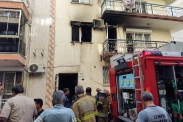 İzmir'de yatağa bağımlı hastanın kaldığı evde yangın çıktı: Yaşlı kadın yaralandı
