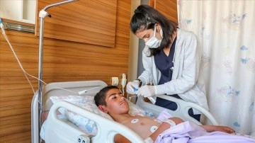 Kars'ta kaybolduktan 4 çağ sonraları mevcut çocuğun tedavisi Van'da sürüyor