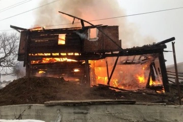 Kastamonu’da yangında 1 ev küle döndü