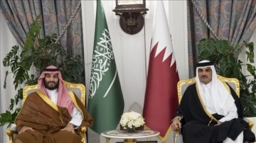 Katar Emiri ile Suudi Arabistan Veliahtı Koordine Konseyine riyaset etti