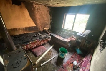Kırkağaç'ta tüplü televizyon patladı, yangın çıktı: 1 yaralı