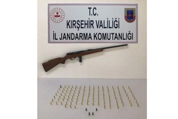 Kırşehir’de saldırı tüfeği ele geçirildi