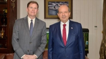 KKTC Cumhurbaşkanı Tatar, BM'nin acemi Kıbrıs hususi Temsilcisi Stewart'ı benimseme etti