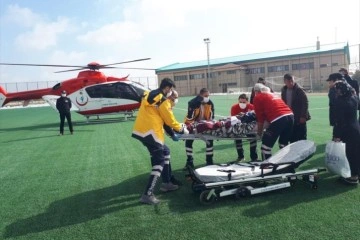 Konya’da kalp aksesi geçiren hastaya hava ambulansı