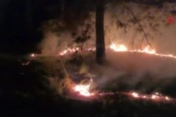 Kumluca'da 3 ayrı yerde senkronik çıkan yangın büyümeden söndürüldü