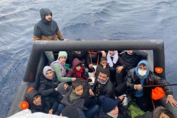 Marmaris’te 17 düzensiz göçmen kurtarıldı