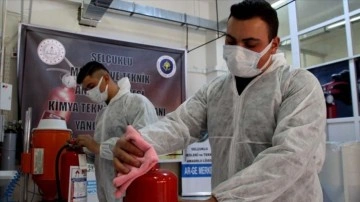 Okulların yangın itfa tüpünün dolum ve bakımını Konya'daki ortaöğretim yapacak