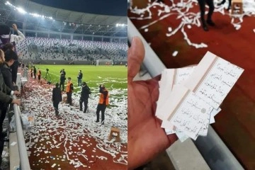 Ordu’da skandal: Kur’an-ı Kerim sayfaları konfeti şeklinde sahaya fırlatıldı