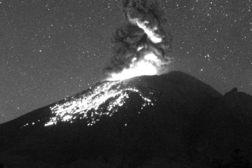 Popocatepetl Yanardağı’nda akıbet 24 saatte 7 patlama