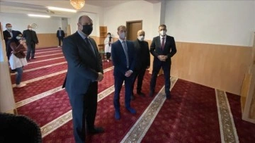 Saksonya Eyaleti Başbakanı Kretschmer DİTİB Leipzig Eyüp Sultan Camisi'ni görüşme etti