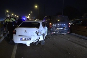 Samsun’da 14 araç birbirine girdi: 2 yaralı