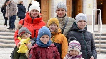 Savaştan kaçan Ukraynalı eş ve çocuklar, Bosna Hersek’e ulaştı