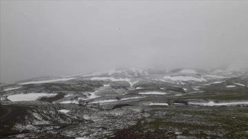 Sivas'ın efdal kesimlerine kar yağdı