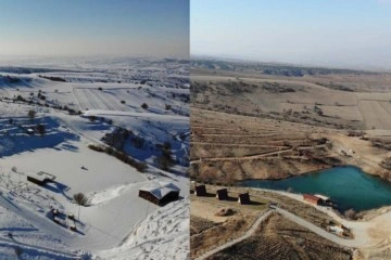 Son yılların en kurak kışı: İki fotoğraf arasındaki fark kuraklığı gözler önüne serdi