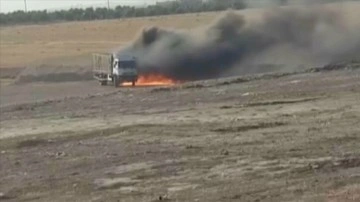 Suriye'nin kuzeyinde belirleme edilen bomba yüklü kamyon imha edildi