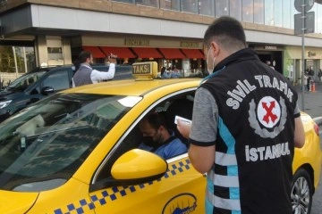 Taksim’de müşteri seçtiği için ceza yiyen taksiciden polise tepki