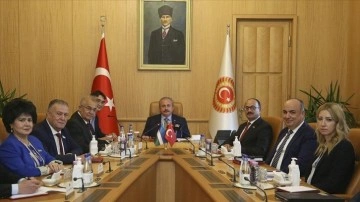 TBMM Başkanı Şentop, Özbekistan Ali Meclisi heyeti ile birlikte araya geldi