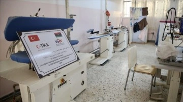 TİKA, Libya'da kız manzume enstitüsünde elektronik beyin laboratuvarı ve işlik açtı