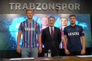Trabzonspor'dan Cornelius ve Dorukhan Tökez'e imza töreni