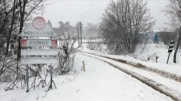 Trakya'da kar yağışı sansasyonel oluyor