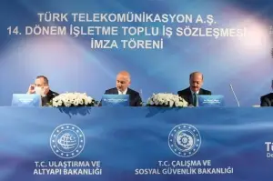 Türk Telekom ile Türk-İş arasında toplu sözleşme imza töreni düzenlendi