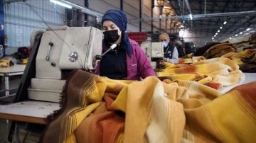 Türkiye'nin battaniye ihracatı, 2021'de esbak yıla layıkıyla yüzdelik 25 artarak 60,2 milyon dola