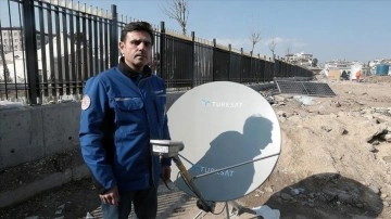Türksat internet hizmeti düşüncesince deprem alanına 800'den çok uydu terminali ulaştırdı